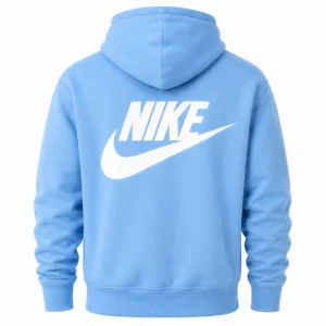 light blue nike hoodie back