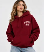new york jets hoodie maroon front look