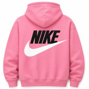 pink nike hoodie back