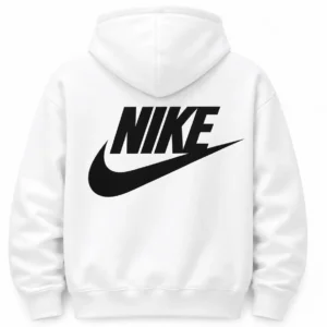 white nike hoodie back