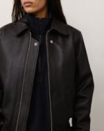 Stussy Fur Lined Flight Jacket Close up