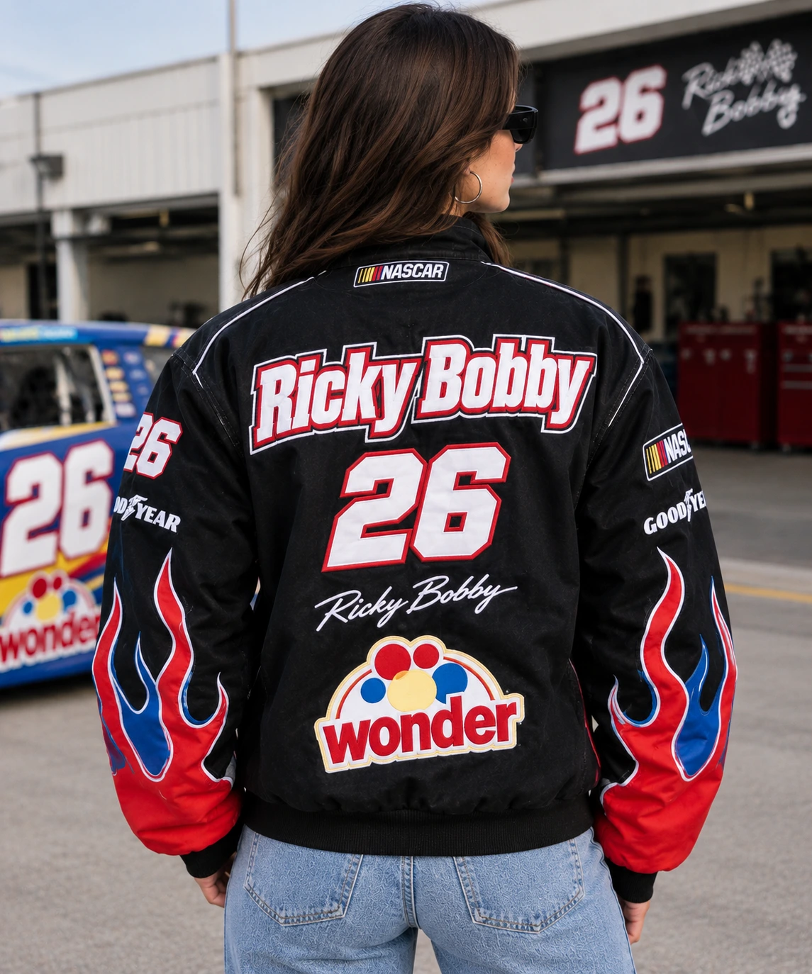 womens ricky bobby costume back